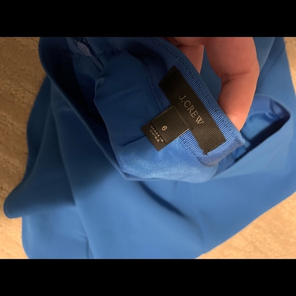 Size 6 Blue J. Crew Trumpet Skirt - Picture 4 of 7